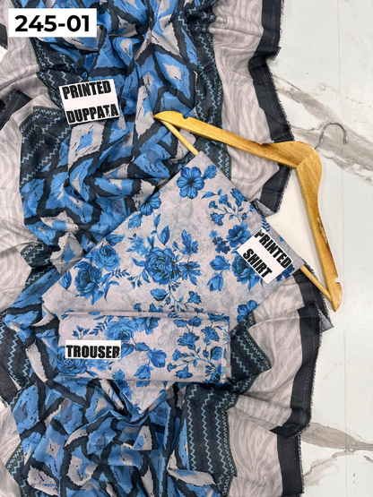 VOL 245 | DS 01 | alkaram | DIGITAL PRINTED LAWN THREE PIECES