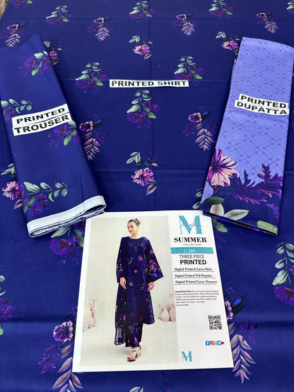 MIRHA | DS C340 | DIGITAL PRINTED LAWN 3PC