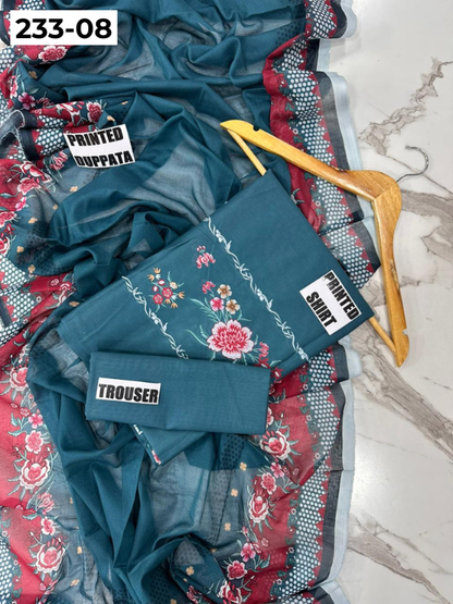 VOL 233 | DS 08 | Coco By Shanaya | DIGITAL PRINTED LAWN THREE PIECES