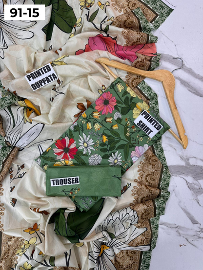VOL 91 | DS 15 | DIGITAL PRINTED LAWN 3PC LAWN DUPATTA