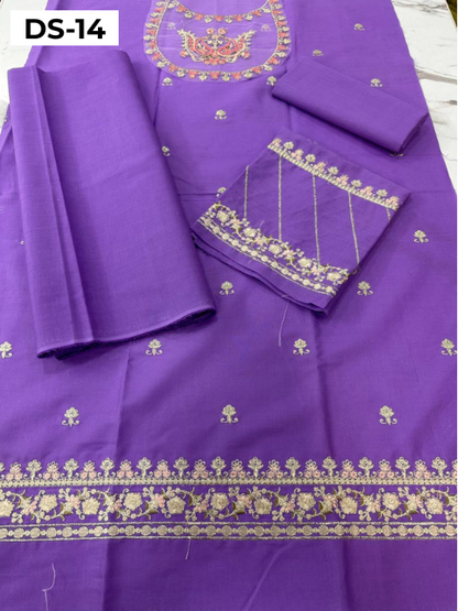 | DS 14-PURPLE | KIDS EMBROIDERED LAWN 2PC