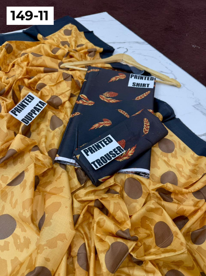 VOL 149 | DS 11 | DIGITAL PRINTED LAWN 3PC VOIL LAWN DUPATTA