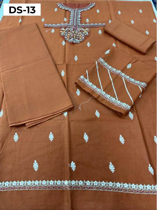 | DS 13-ORANGE | KIDS EMBROIDERED LAWN 2PC
