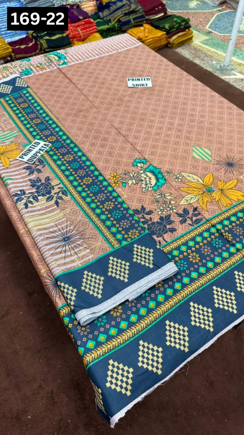 VOL 169 | DS 22 | DIGITAL PRINTED DHANAK 2PC SHIRT DUPATTA COLLECTION