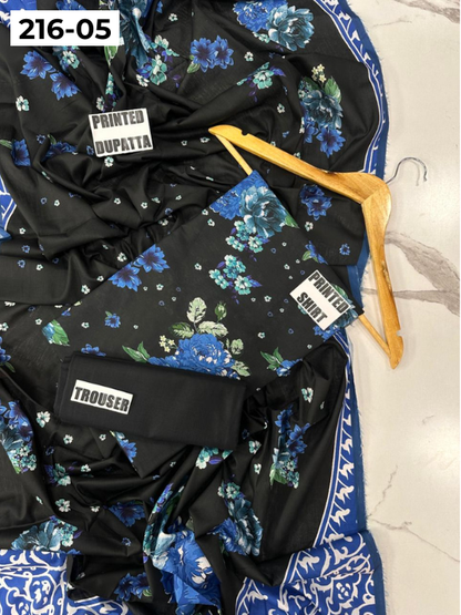 VOL 216 | DS 05 | Mirha LAWN 3PC | DIGITAL PRINTED LAWN SHIRT PLAIN TROUSER LAWN DUPATTA