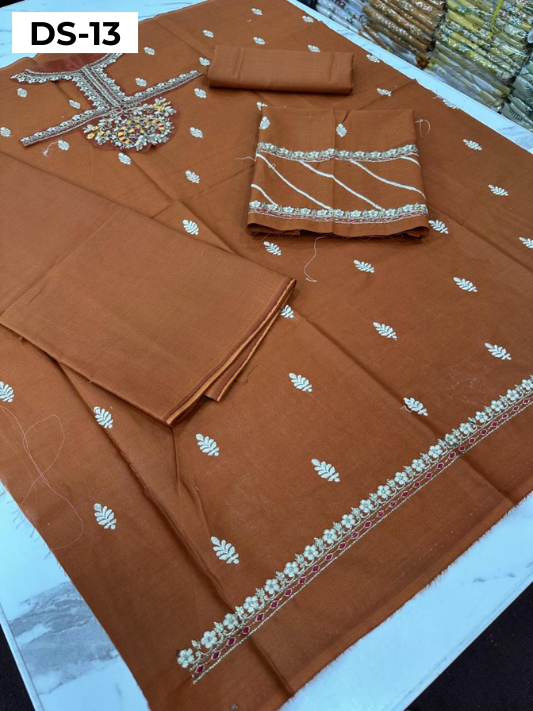 | DS 13-ORANGE | KIDS EMBROIDERED LAWN 2PC