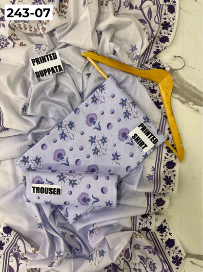 VOL 243 | DS 07 | AlKaram | DIGITAL PRINTED LAWN THREE PIECES