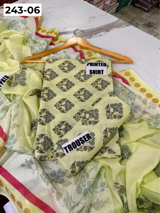 VOL 243 | DS 06 | AlKaram | DIGITAL PRINTED LAWN THREE PIECES