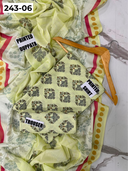 VOL 243 | DS 06 | AlKaram | DIGITAL PRINTED LAWN THREE PIECES