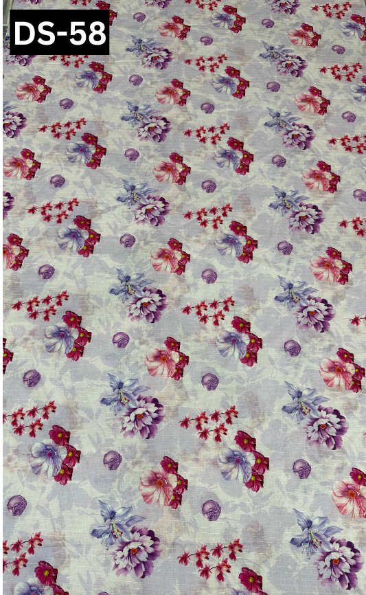 LAWN BANA DORA ALLOWER DIGITAL PRINTED 2PC | DS 58 |