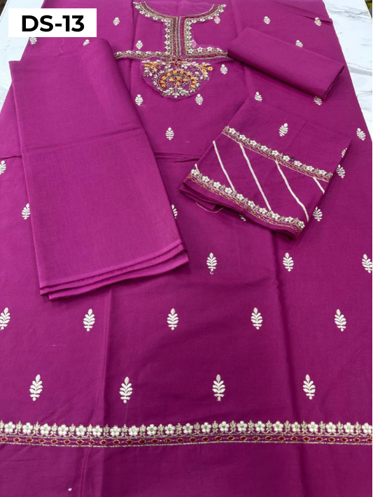 | DS 13-HOTPINK | KIDS EMBROIDERED LAWN 2PC