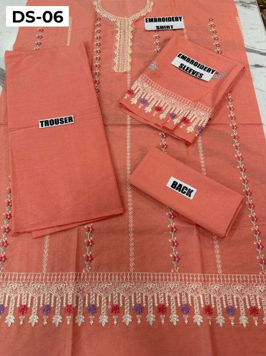 | DS 06-PEACH | KIDS EMBROIDERED LAWN 2PC