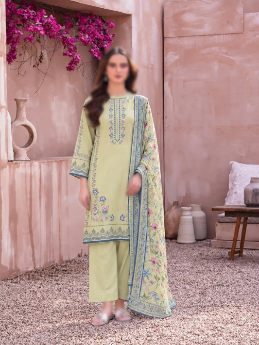 VOL 284 | 09 | SARAH BY SHANAYA | DIGITAL PRINTED 3PC CORDUROY KHADDAR SUIT | PRINTED SHIRT, TROUSER & DUPATTA