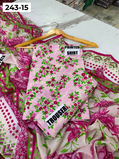 VOL 243 | DS 15 | AlKaram | DIGITAL PRINTED LAWN THREE PIECES