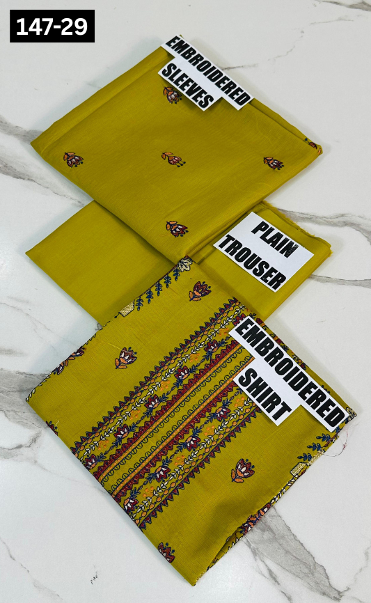 VOL 147 | DS 29 | EMBROIDERED COTTON CAMBRIC 2PC