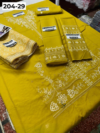 Vol 204 | DS 29 | LAWN EMBROIDERED THREE PIECE COLLECTION