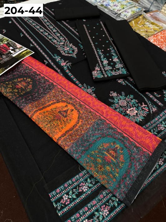 Vol 204 | DS 44 | LAWN EMBROIDERED THREE PIECE COLLECTION