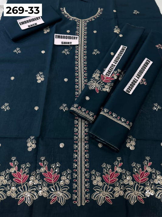 Vol-269 | DS 33 | KIDS EMBROIDERED LAWN 2PC