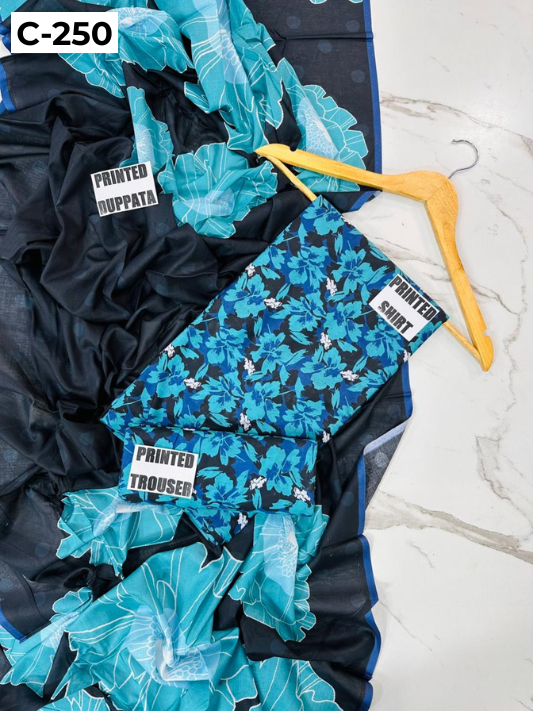 MIRHA LAWN DIGITAL PRINTED 3PC | DS C250 |