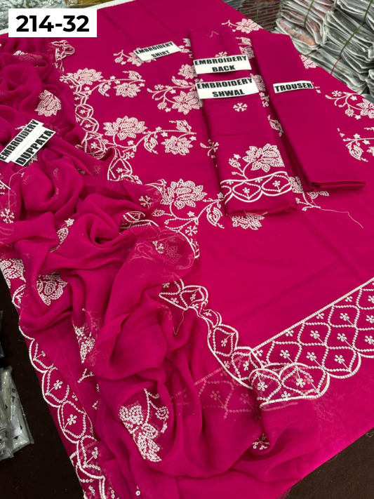 VOL 214 | DS 32 | LAWN LUXURY EMBROIDERED 3PC