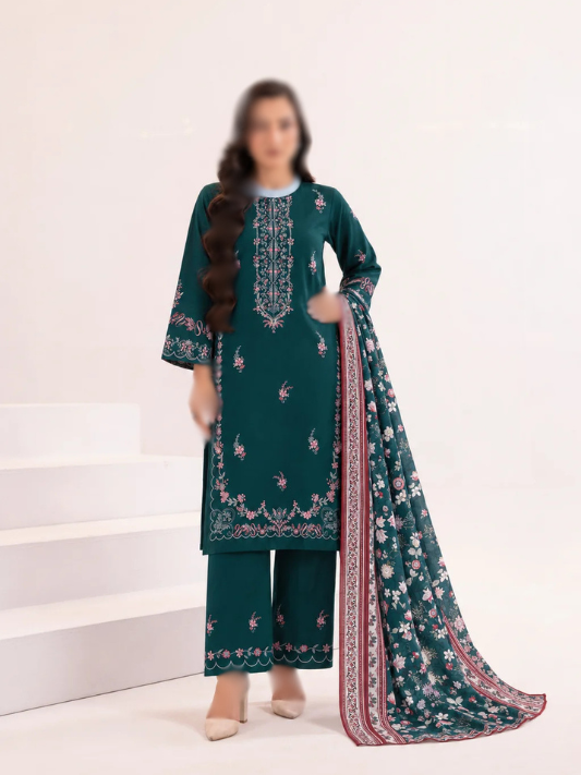 VOL 288 | DS 02 | ANAYA BY SHANAYA | DIGITAL PRINTED 3PC STONE LINEN SHIRT, PRINTED TROUSER, PRINTED STONE LINEN DUPATTA