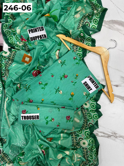 VOL 246 | DS 06 | Bareeze | DIGITAL PRINTED LAWN THREE PIECES