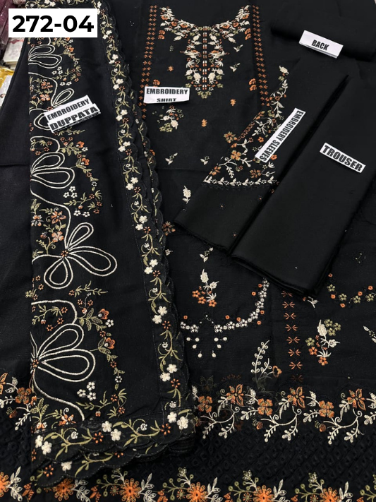 VOL 272 | DS 04 | DHANAK LUXURY EMBROIDERY 3PC