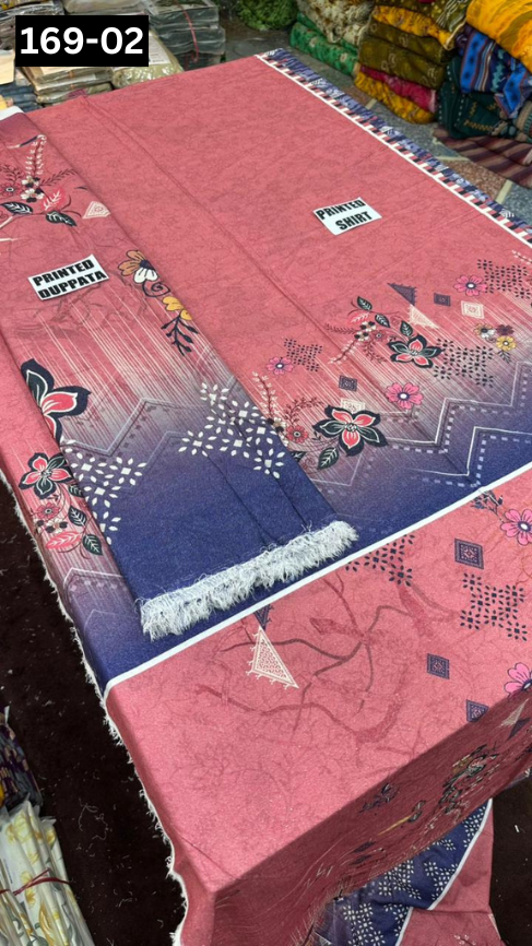 VOL 169 | DS 02 | DIGITAL PRINTED KARANDI 2PC SHIRT DUPATTA COLLECTION