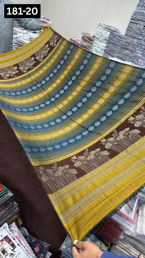 VOL 181 | DS 20 | MULTANI JACQUARD WOOL SHAWL