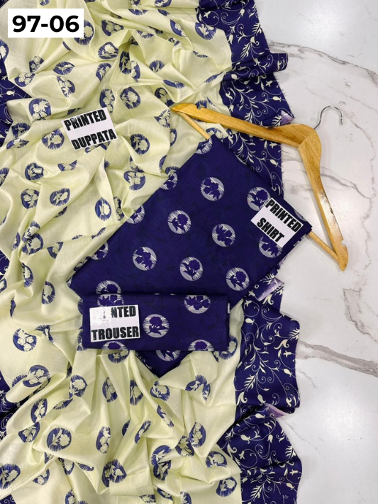 VOL 97 | DS 06 | DIGITAL PRINTED LAWN 3PC LAWN DUPATTA