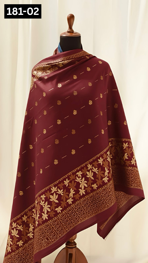 VOL 181 | DS 02 | MULTANI JACQUARD WOOL SHAWL