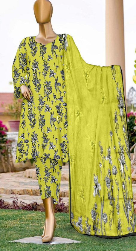 VOL 138 | DS 26 | DIGITAL PRINTED LAWN 3PC VOIL LAWN DUPATTA