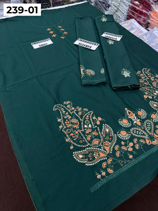 VOL 239 | DS 01 | LAWN EMBROIDERED CO-ORD SET 2PC