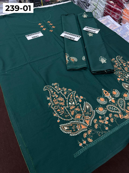 VOL 239 | DS 01 | LAWN EMBROIDERED CO-ORD SET 2PC