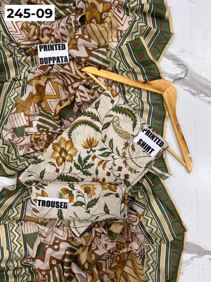 VOL 245 | DS 09 | alkaram | DIGITAL PRINTED LAWN THREE PIECES