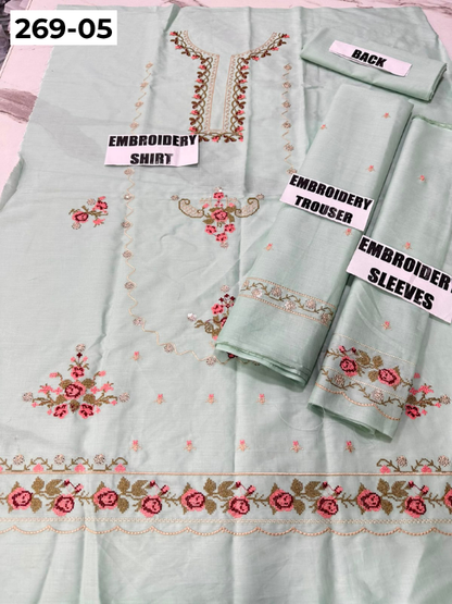 Vol-269 | DS 05 | KIDS EMBROIDERED LAWN 2PC