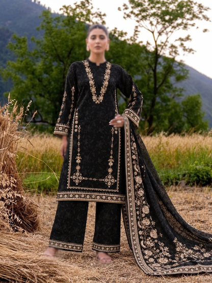 VOL 280 | 02 | WARDA BY SHANAYA | DIGITAL PRINTED 3PC CORDUROY KHADDAR SUIT | PRINTED SHIRT, TROUSER & DUPATTA