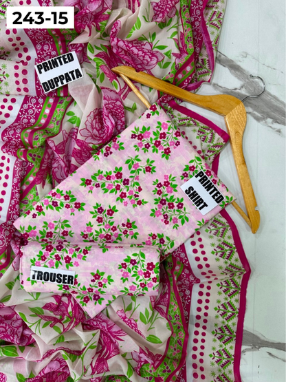 VOL 243 | DS 15 | AlKaram | DIGITAL PRINTED LAWN THREE PIECES