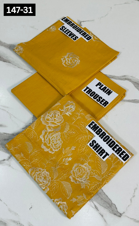 VOL 147 | DS 31 | EMBROIDERED COTTON CAMBRIC 2PC