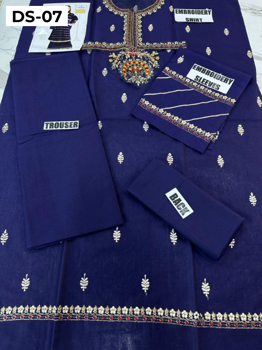 | DS 07-BLUE | KIDS EMBROIDERED LAWN 2PC