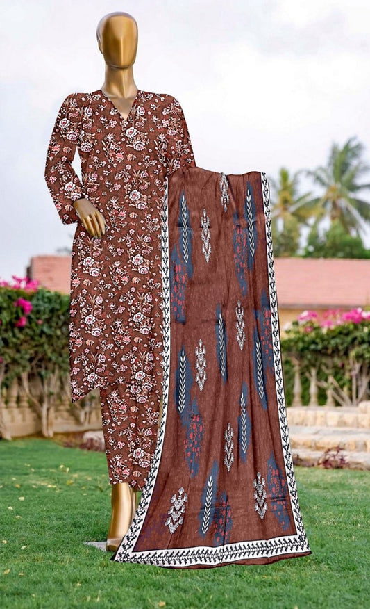 LINEN PRINTED 3pc MIRHA D339