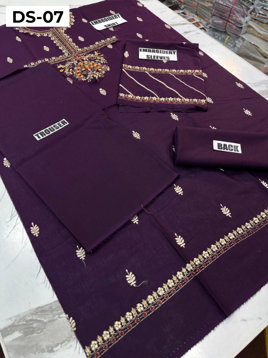 | DS 07-PURPLE | KIDS EMBROIDERED LAWN 2PC