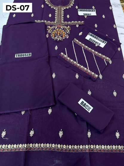 | DS 07-PURPLE | KIDS EMBROIDERED LAWN 2PC