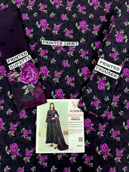 MIRHA | DS C354 | BANA DORA DIGITAL PRINTED LAWN 3PC