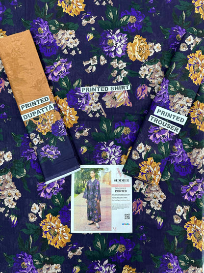 MIRHA | DS C357 | BANA DORA DIGITAL PRINTED LAWN 3PC