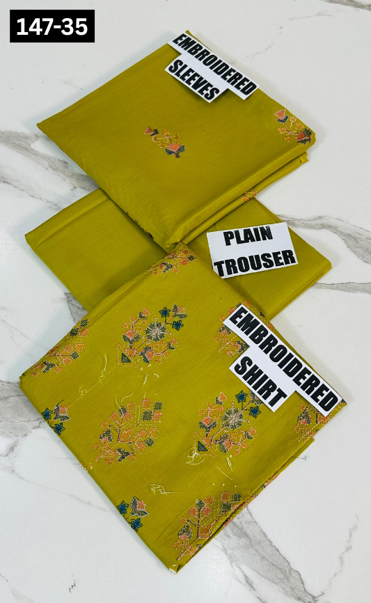 VOL 147 | DS 35 | EMBROIDERED COTTON CAMBRIC 2PC
