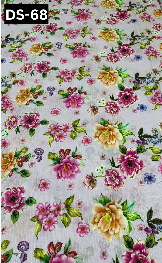 LAWN BANA DORA ALLOWER DIGITAL PRINTED 2PC | DS 68 |