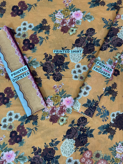 MIRHA | DS C370 | BANA DORA DIGITAL PRINTED LAWN 3PC