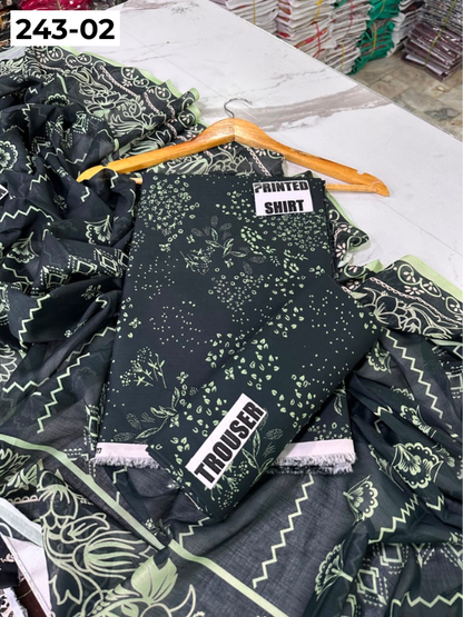 VOL 243 | DS 02 | AlKaram | DIGITAL PRINTED LAWN THREE PIECES