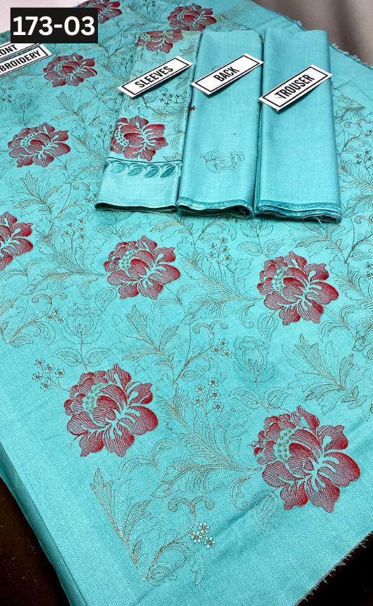 VOL 173 | DS 03`` | DHANAK EMBROIDERED 2PC